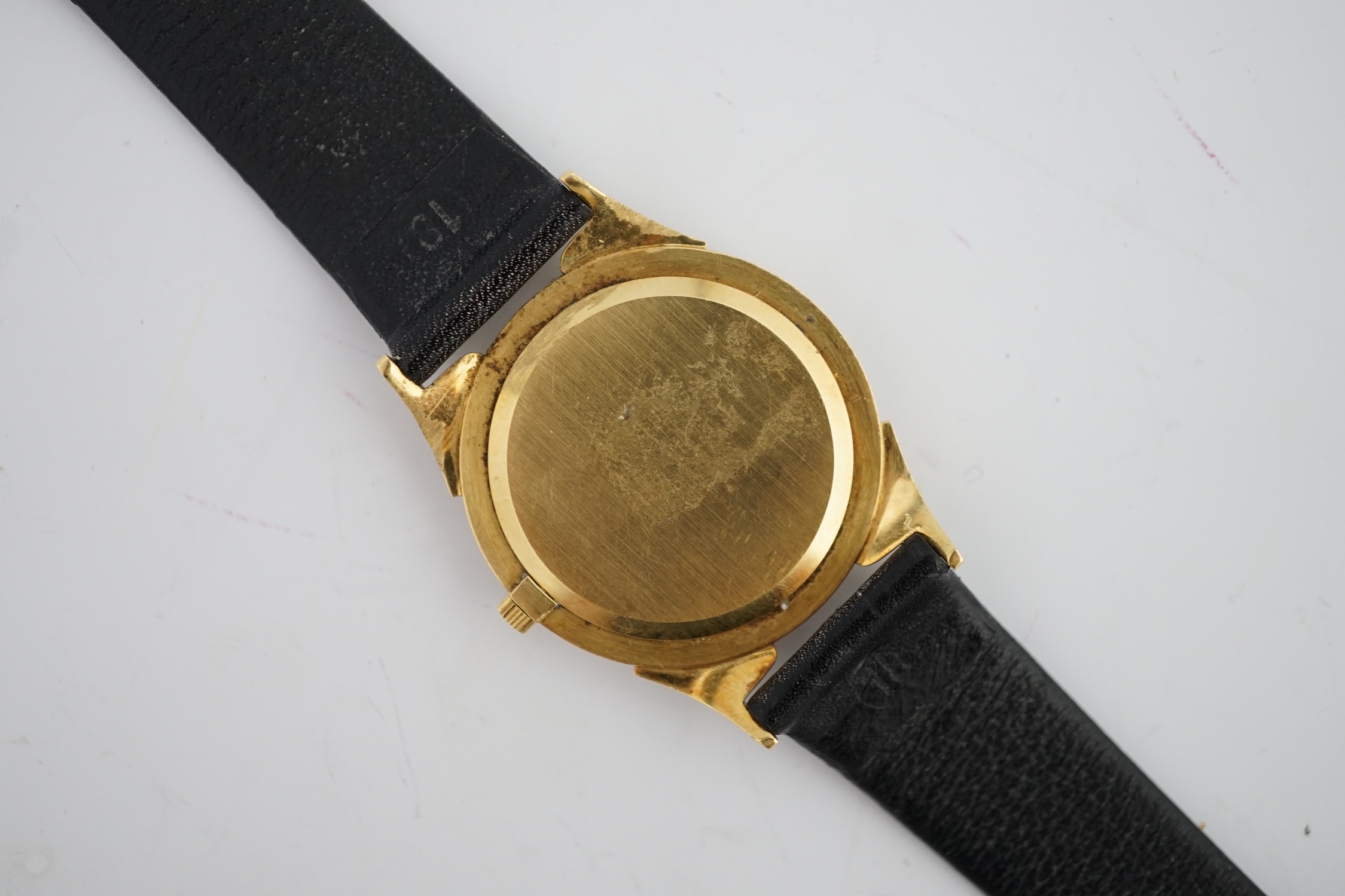 A gentleman's 18ct gold Vacheron & Constantin manual wind dress wrist watch